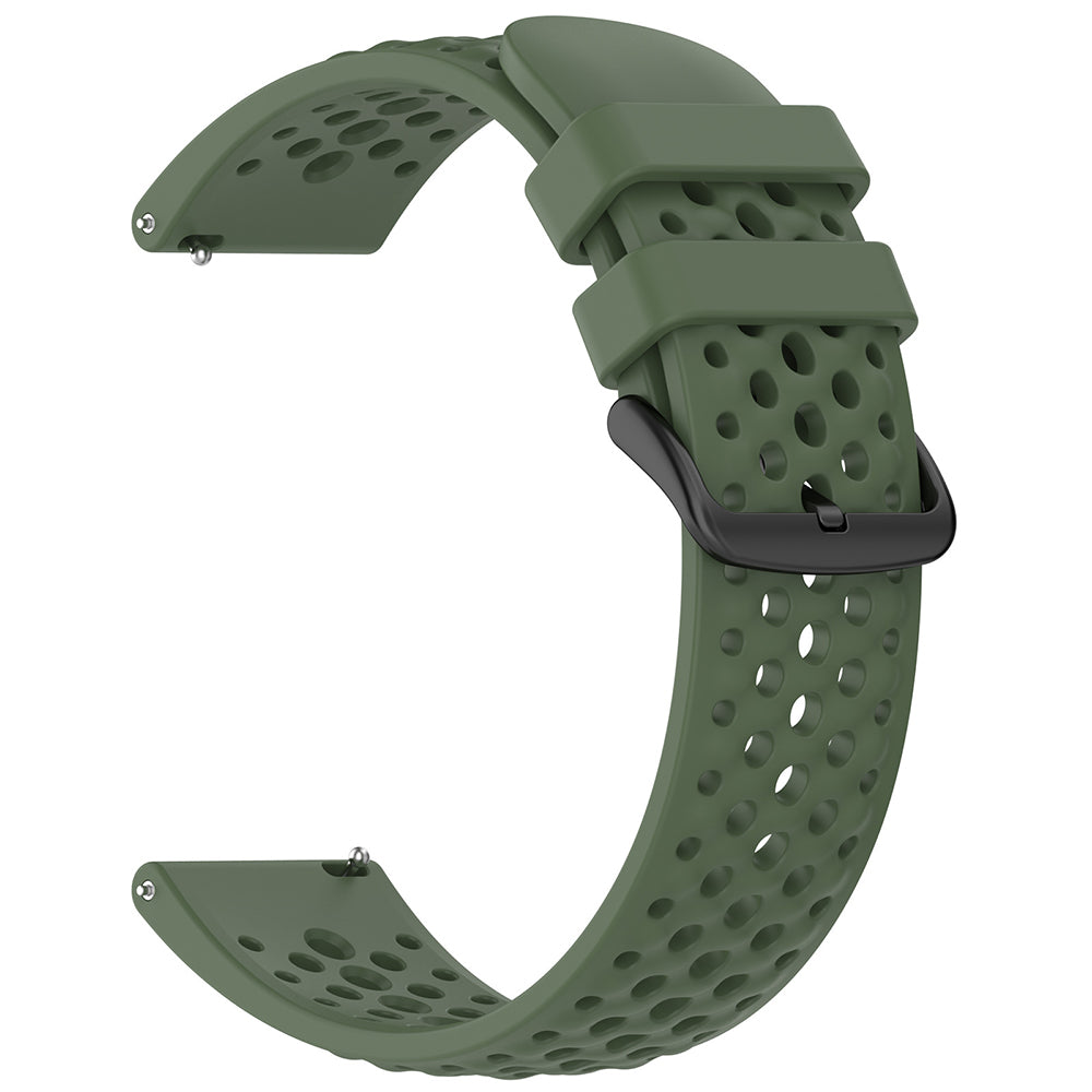 Techsuit W083 rem för Amazfit Watch / Samsung Watch Series, 22mm, Grön