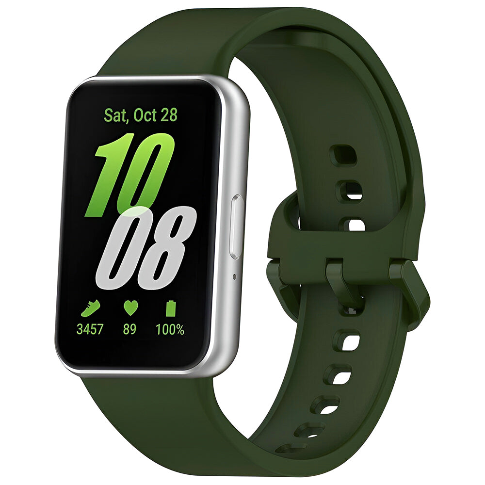 Techsuit-armband W086 för Samsung Galaxy Fit3 R39M, Grön
