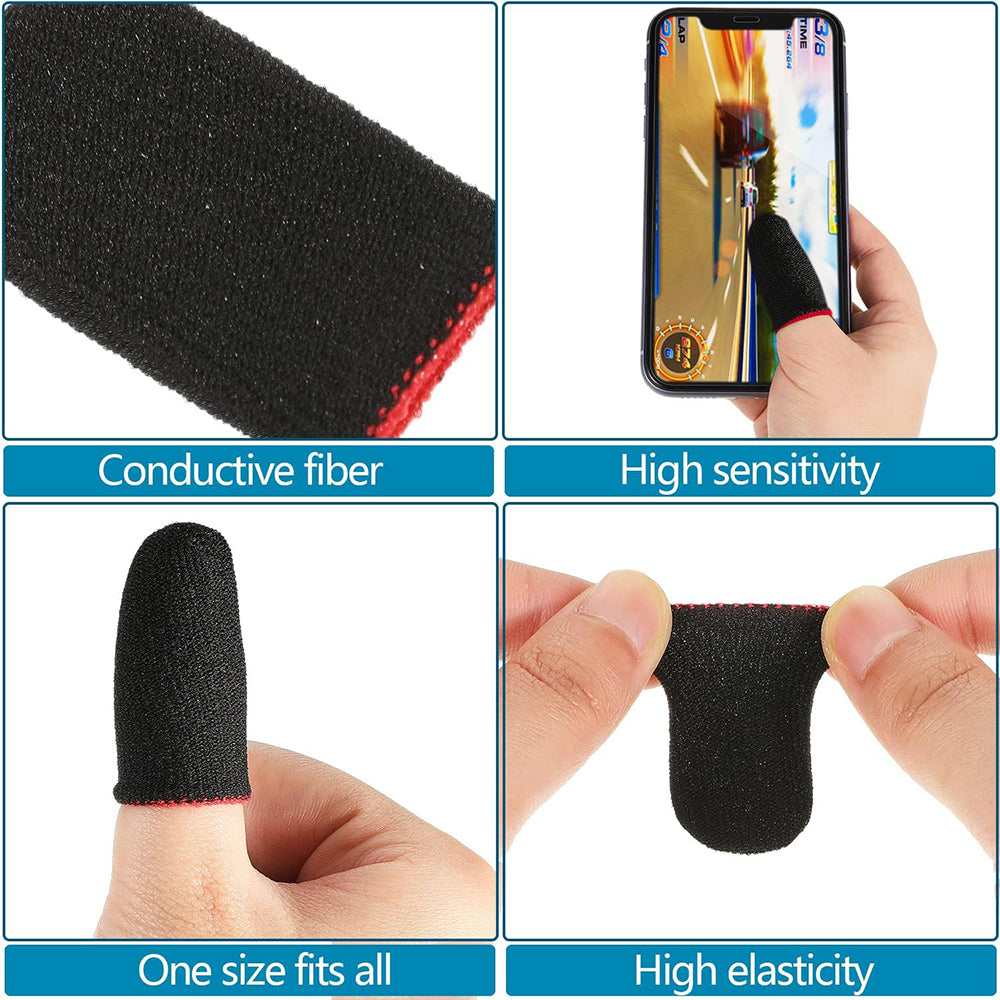 Gaming-fingerhandskar Techsuit FS1-02, Svarta