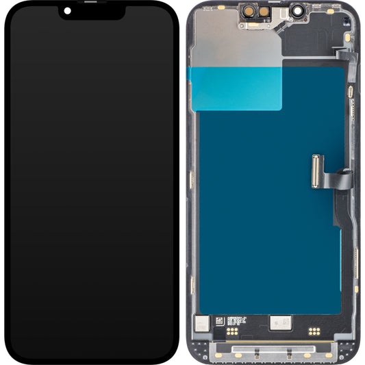 Pekskärmsdisplay Apple iPhone 13 Pro, med ram, svart, Service Pack 661-21993