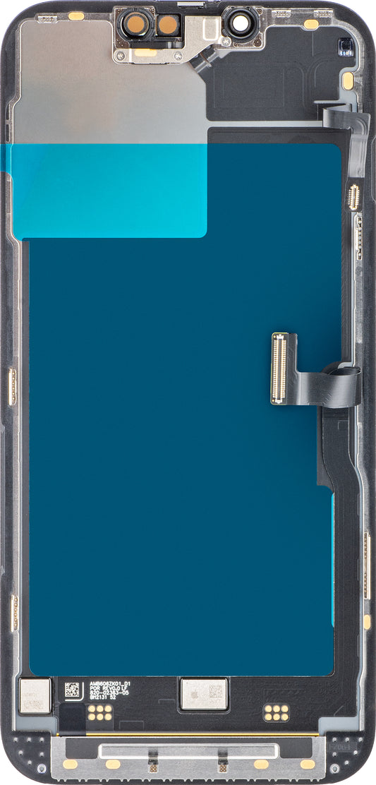 Pekskärmsdisplay Apple iPhone 13 Pro, med ram, svart, Service Pack 661-21993