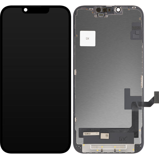 Pekskärmsdisplay GX för Apple iPhone 14, med ram, OLED-version, svart