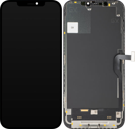Display med Touchscreen GX för Apple iPhone 12 Pro Max, med Ram, OLED IC Movable Version, Svart