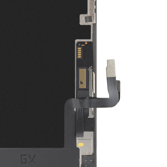 Pekskärm Display GX för Apple iPhone 12 / 12 Pro, med ram, OLED IC Flyttbar version, Svart