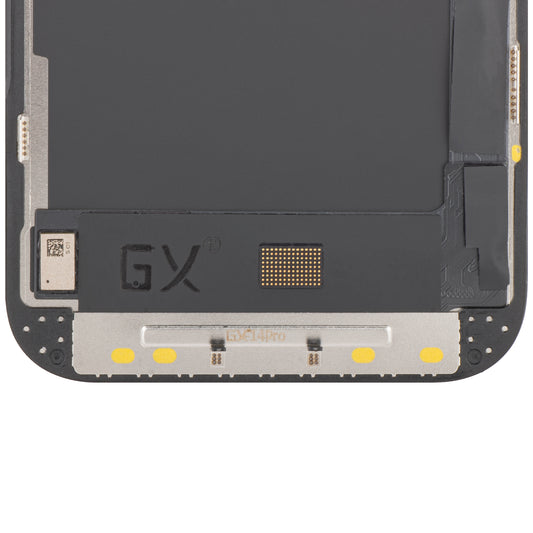 Pekskärmsdisplay GX för Apple iPhone 14 Pro, med ram, OLED IC Movable Version, svart