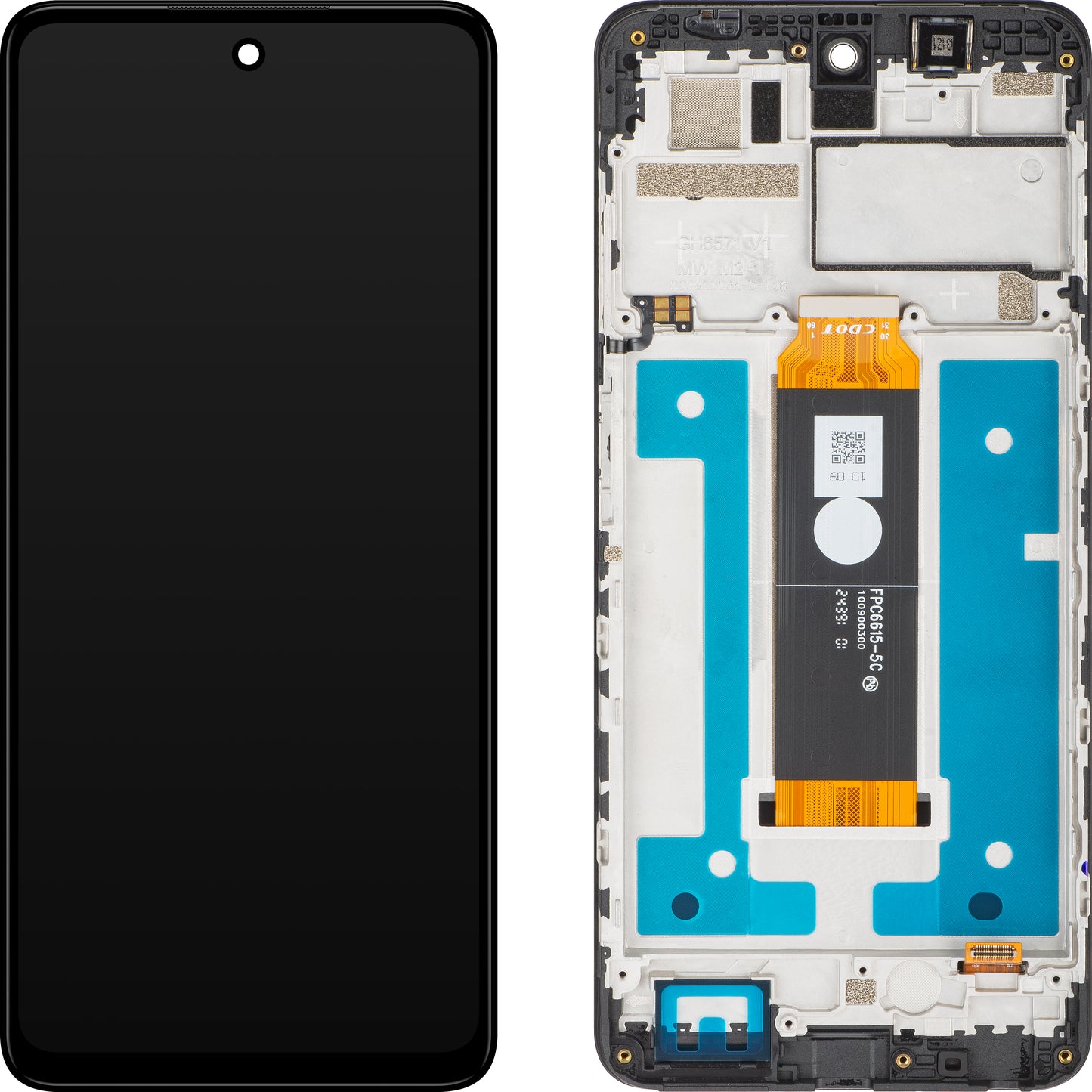 Touchscreen Display HMD Pulse+ / Pulse Pro / Pulse, with Frame, Black, Service Pack 286940623