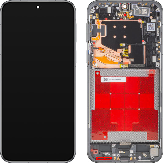 Display med Touchscreen Huawei Pura 80 Pro, med Ram, Svart (Glazed Black), Service Pack 02357EFC