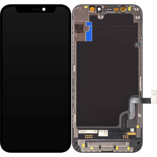 JK Touchscreen Display för Apple iPhone 12 mini, med ram, In-Cell LCD-version, svart
