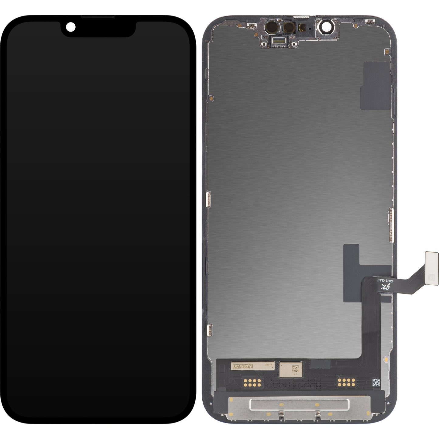 Display med Touchscreen JK för Apple iPhone 14, med Ram, OLED IC Movable Version, Svart
