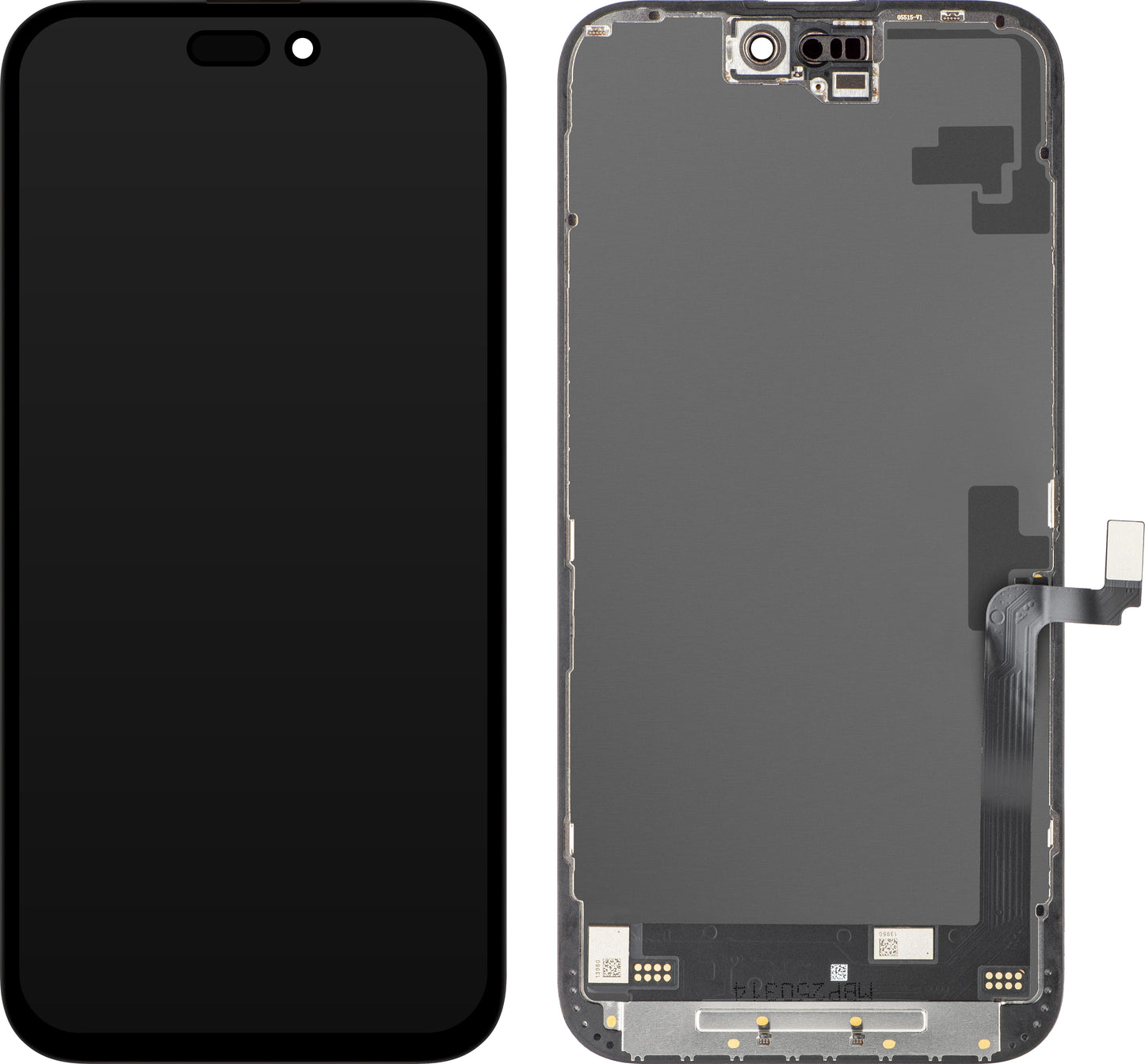 Display med Touchscreen JK för Apple iPhone 16 Plus, med Ram, LCD In-Cell IC Movable-version, Svart