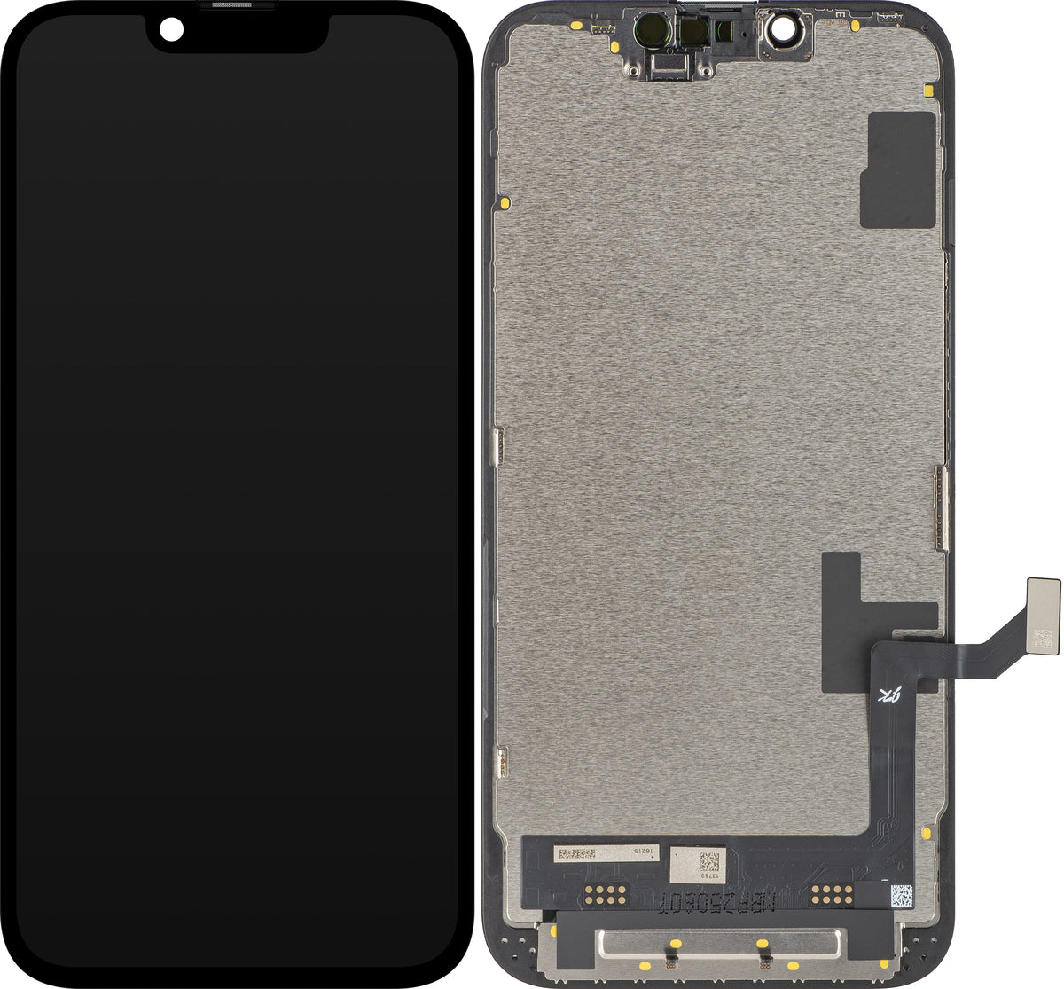 JK Touchscreen-display för Apple iPhone 17e / 16e, med ram, LCD In-Cell IC flyttbar version, svart