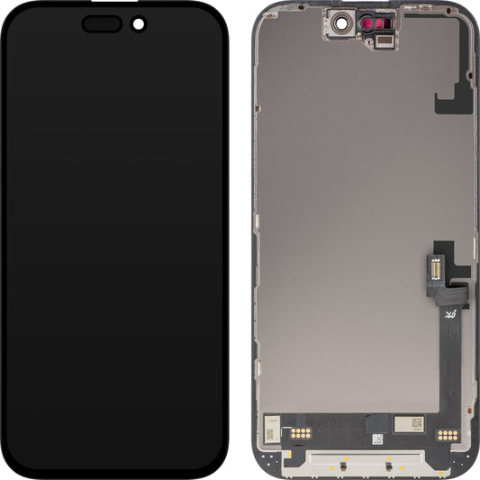 Display med Touchscreen JK för Apple iPhone 16, med Ram, LCD In-Cell IC Movable Version, Svart