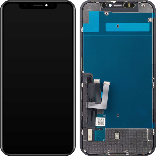 JK Touchscreen Display för Apple iPhone 11, med ram, In-Cell LCD-version, svart