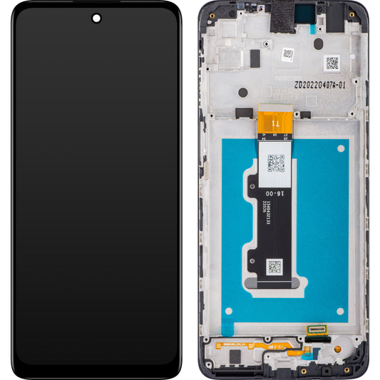 Motorola Moto Moto E32 Pekskärm med ram, Svart, Service Pack 5D68C20684