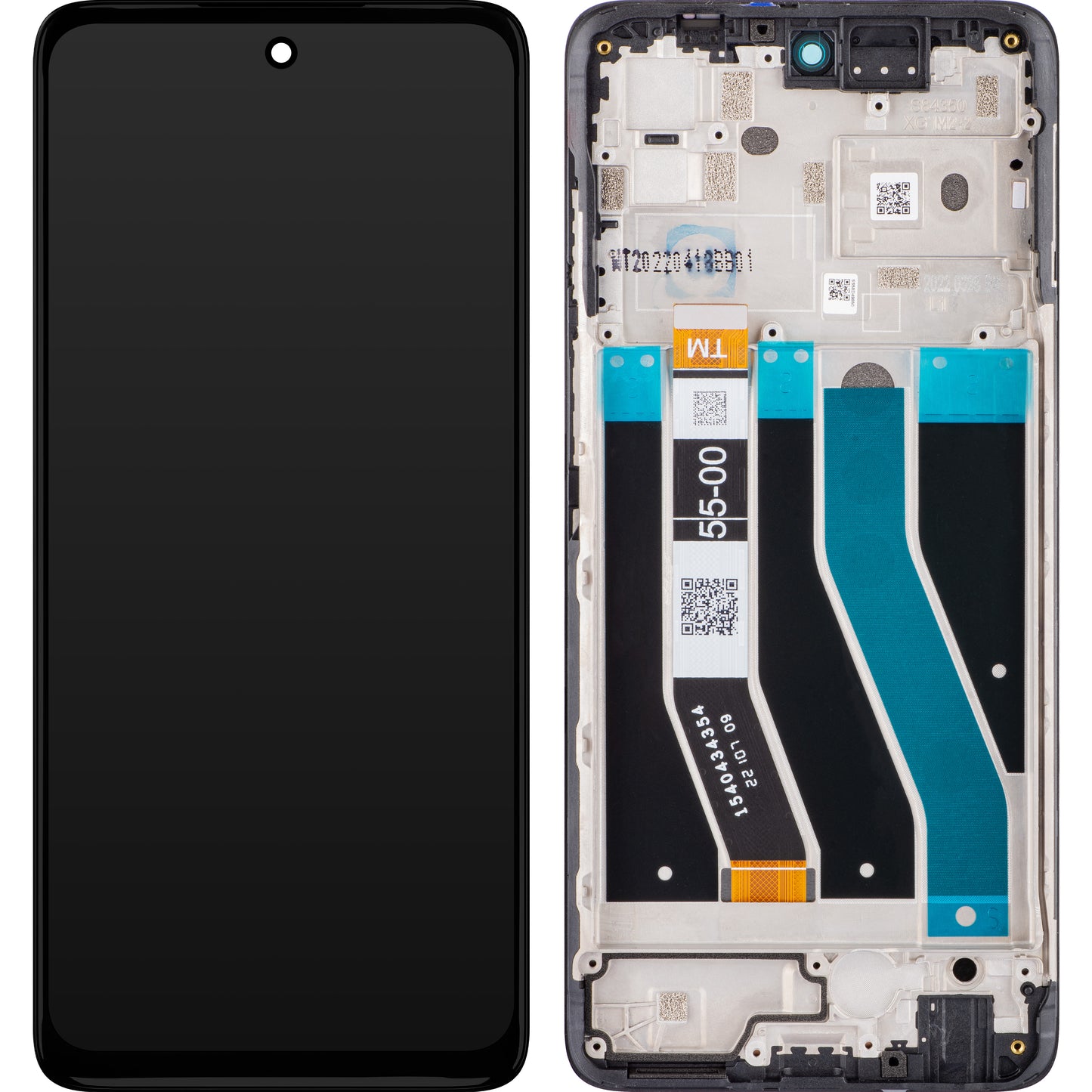 Motorola Moto Moto G62 5G pekskärm, med ram, svart, Service Pack 5D68C20934