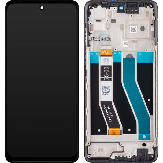 Motorola Moto Moto G62 5G pekskärm, med ram, svart, Service Pack 5D68C20934