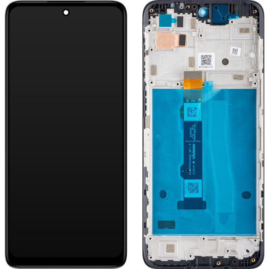 Motorola Moto Moto G42 Pekskärm, med ram, svart, Service Pack 5D68C21049