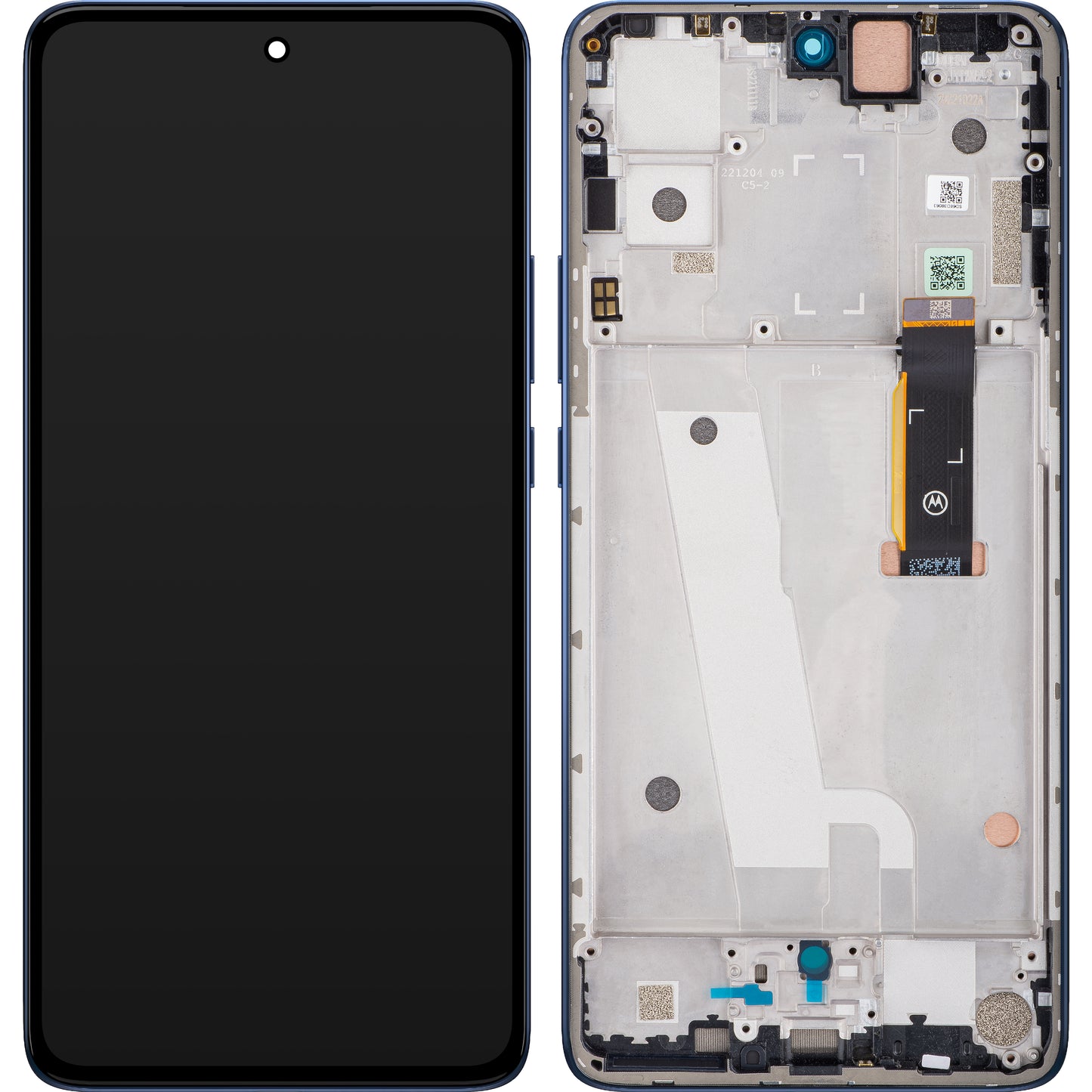 Pekskärm Motorola Edge 30, med ram, Meteorite Gray, Service Pack 5D68C20584