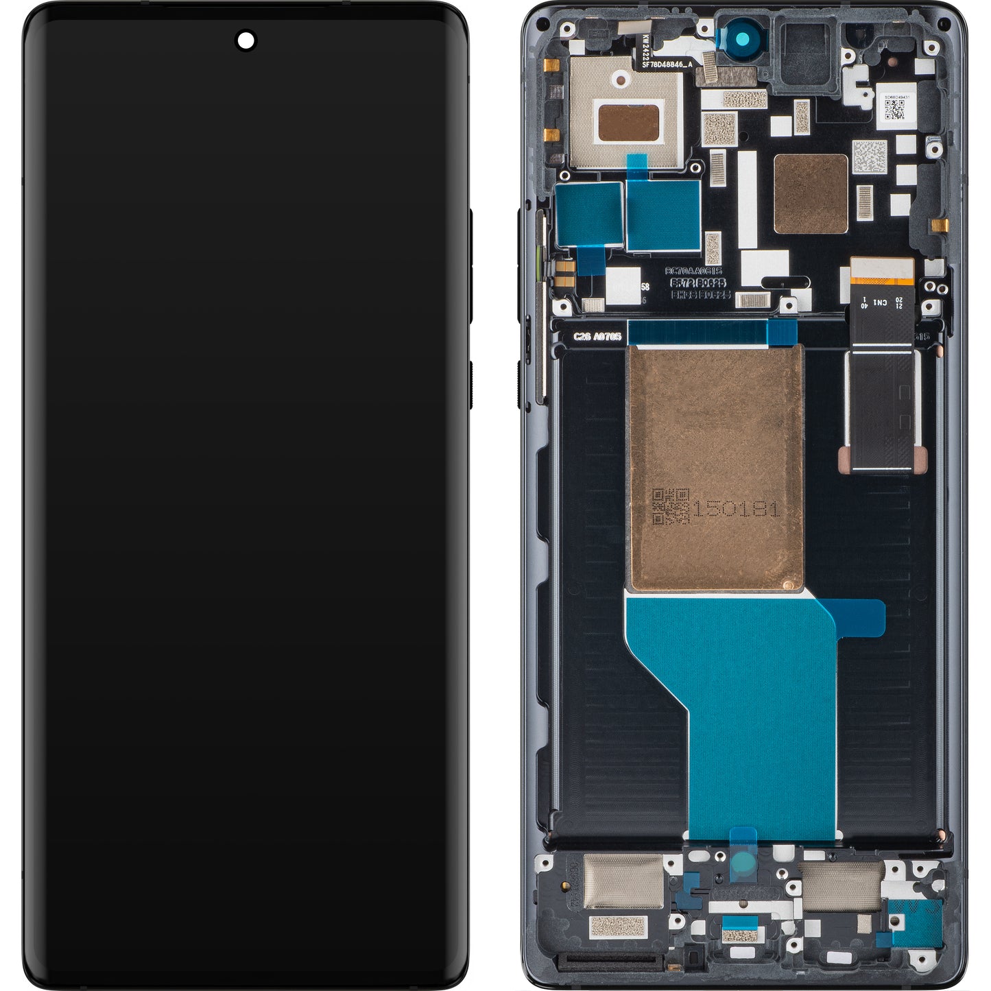 Pekskärm Motorola Edge 30 Ultra, med ram, svart (Interstellar Black), Service Pack 5D68C21452