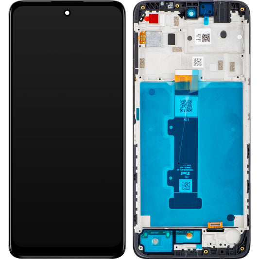 Motorola Moto Moto E32s / E22s Pekskärm med ram, Svart, Service Pack 5D68C20795