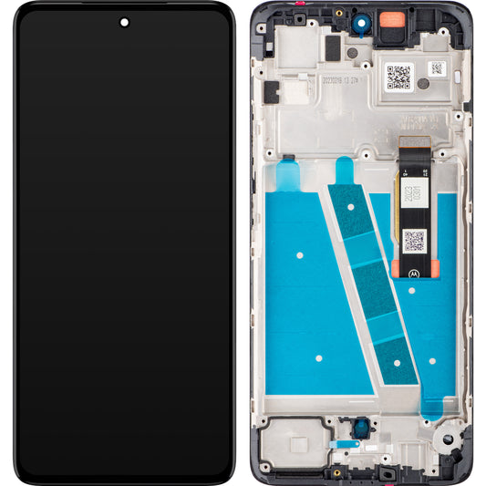 Motorola Moto Moto G72 Pekskärm, med ram, svart, Service Pack 5D68C21701