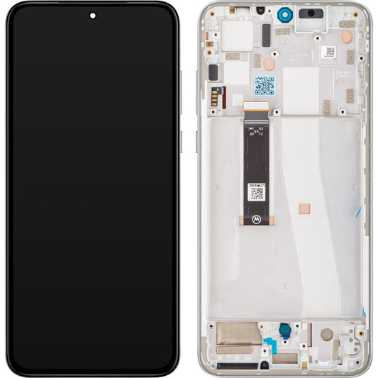 Motorola Edge 30 Neo pekskärm, med ram, Silver (Ice Palace), Service Pack 5D68C21404