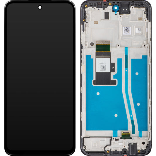 Motorola Moto Moto G53 Pekskärm, med ram, svart, Service Pack 5D68C22150