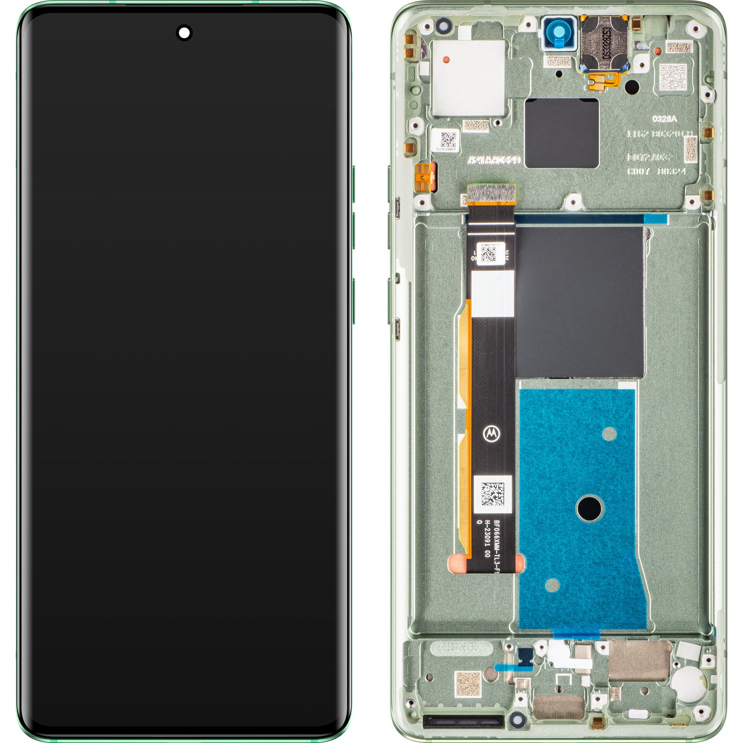 Motorola Edge 40 pekskärm med ram, Nebula Green, Service Pack 5D68C22672