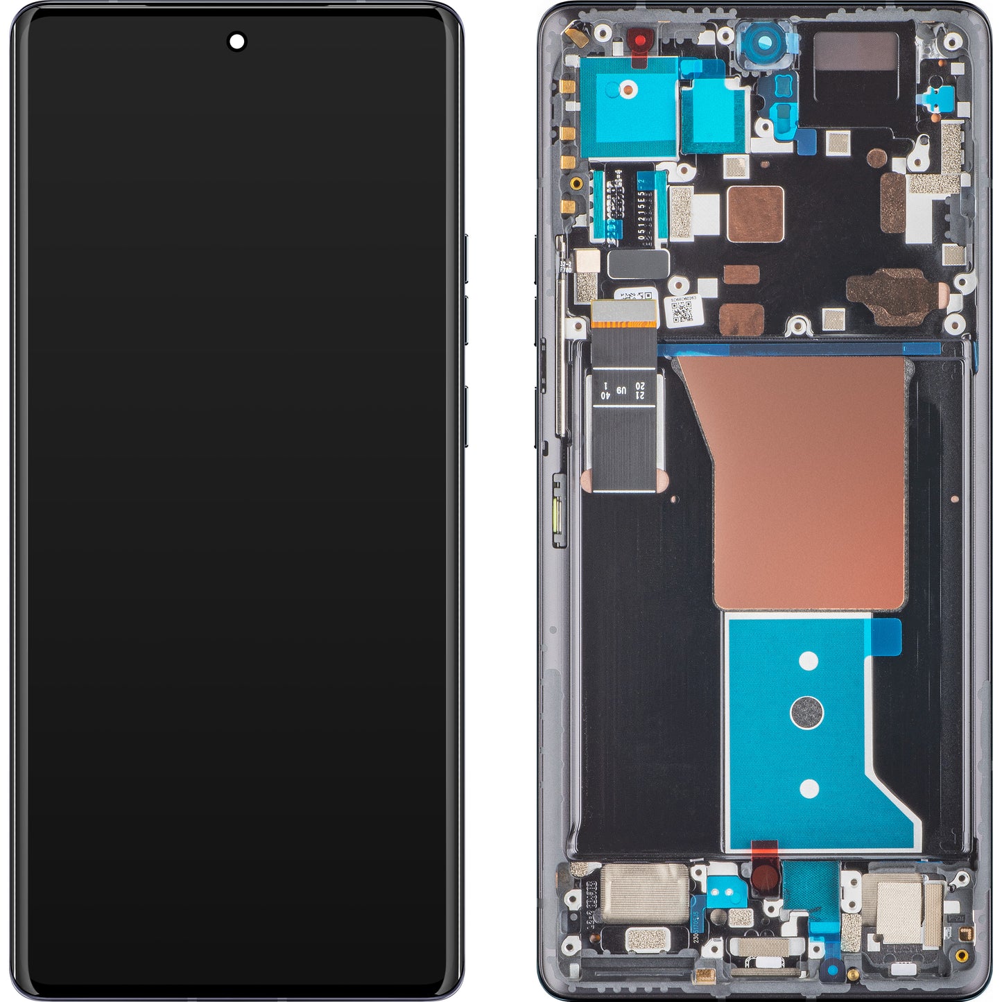 Touchscreen Display Motorola Edge 40 Pro, with Frame, Black (Interstellar Black), Service Pack 5D68C22010