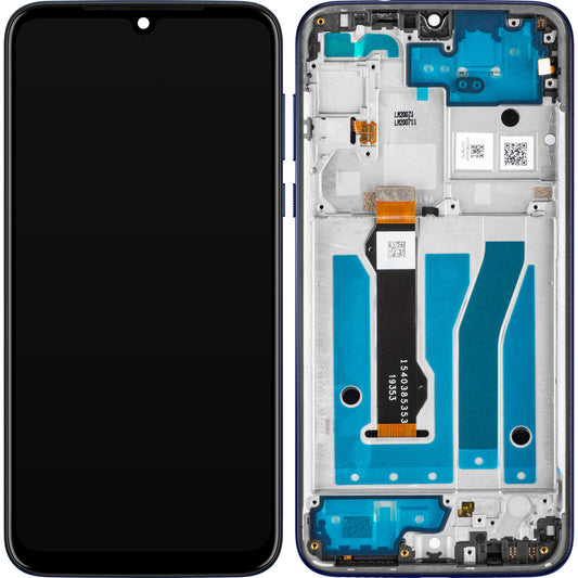 Motorola Moto G8 Plus Pekskärm, med ram, mörkblå, Service Pack 5D68C15528