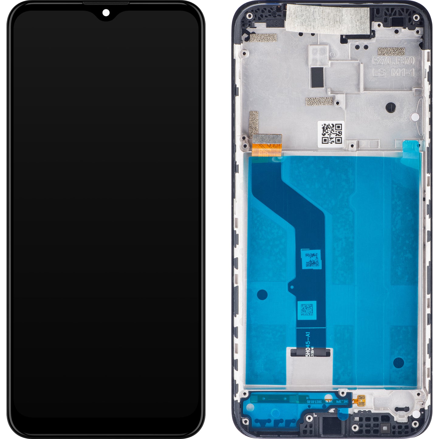 Motorola Moto Moto E7 Plus Pekskärm, med ram, Svart, Service Pack 5D68C17416