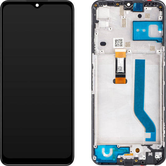 Motorola Moto Moto G50 5G pekskärm, med ram, svart, Service Pack 5D68C18927