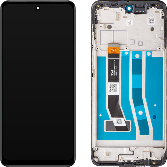 Motorola Moto G54 Touchscreen Display med pekskärm, med ram, svart, Service Pack 5D68C23304