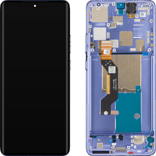Pekskärm Motorola Edge 50 Pro, med ram, lila (Luxe Lavender), Service Pack 5D68C24093