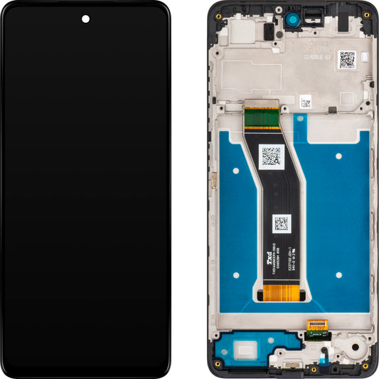 Pekskärm Motorola Moto G04, med ram, svart, Service Pack 5D68C23890