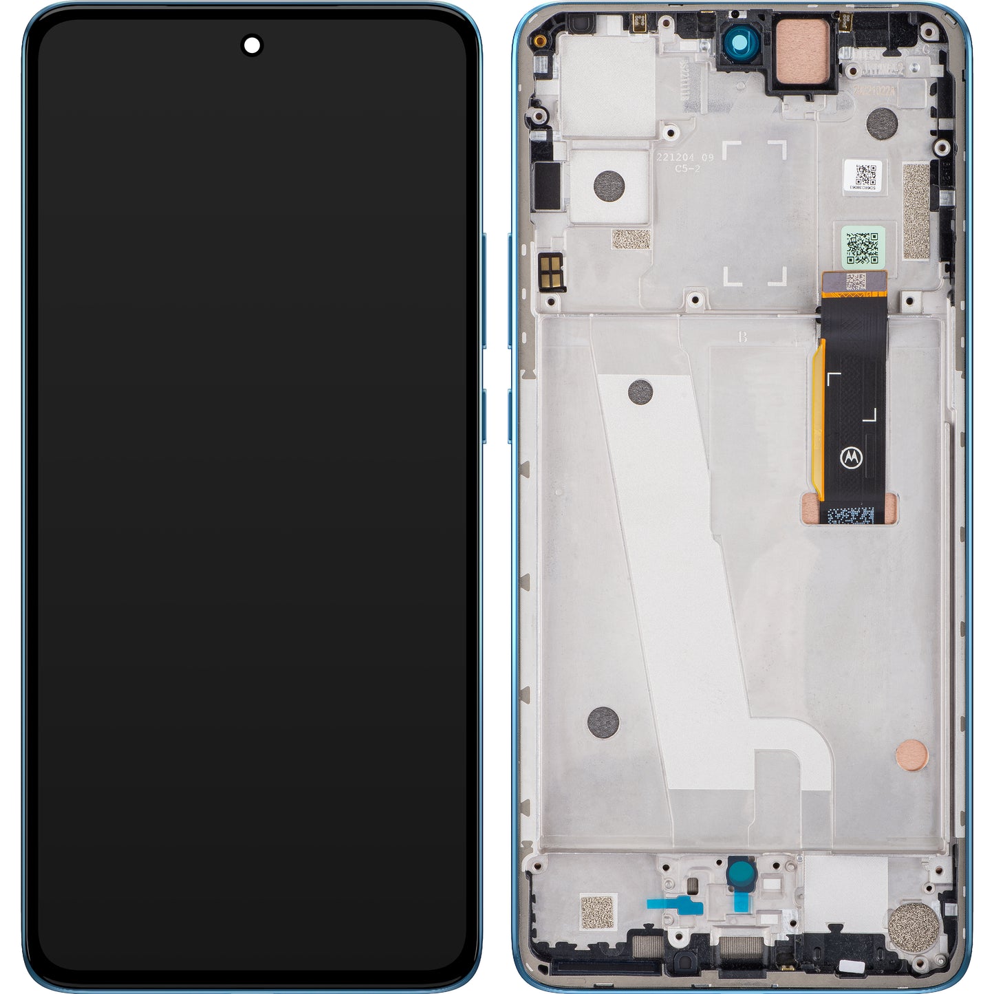 Pekskärm Motorola Edge 30, med ram, grön (Aurora Green), Service Pack 5D68C20585