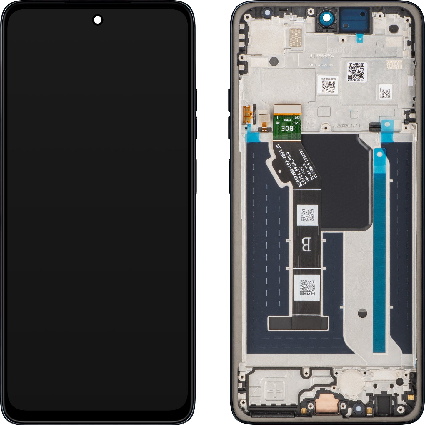 Display med Touchscreen Motorola Moto G56, med Ram, Marinblå (Black Oyster), Service Pack 5D68C30208