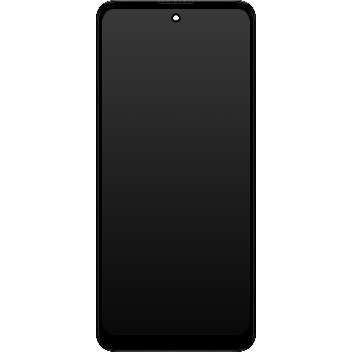 Motorola Moto E40 / E30 Pekskärm med ram, Svart, Service Pack 5D68C19697