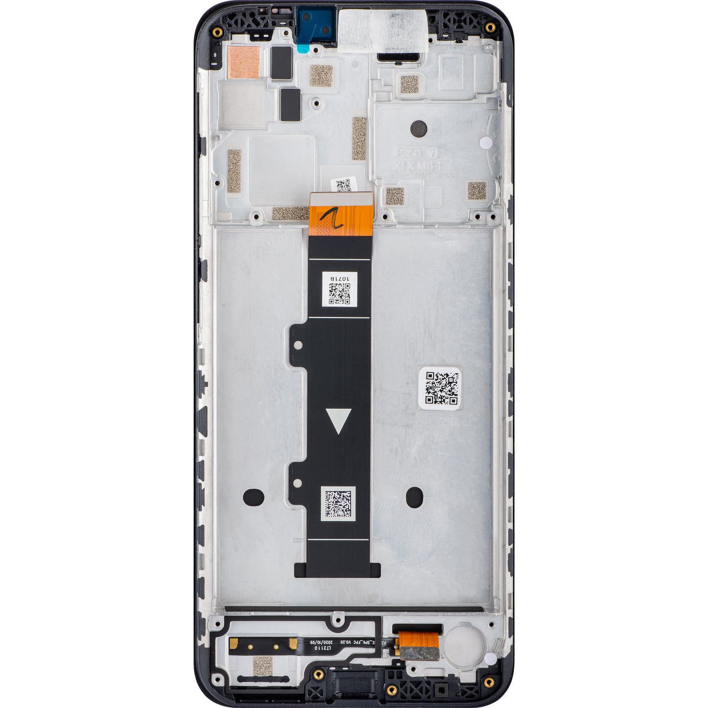 Motorola Moto G10 Touchscreen Display med pekskärm, med ram, svart, Service Pack 5D18C18090