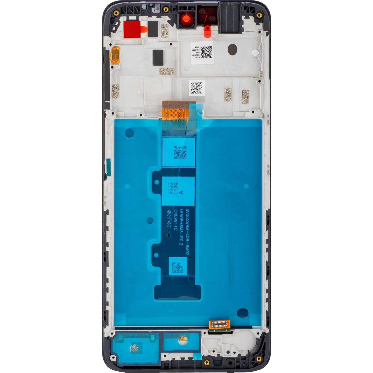 Motorola Moto Moto G22 Pekskärm, med ram, svart, Service Pack 5D68C20423