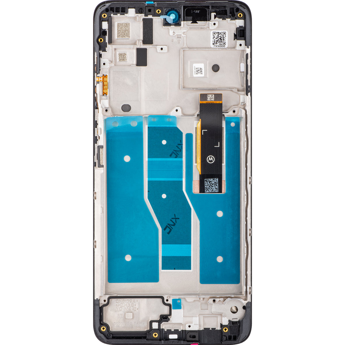 Motorola Moto Moto G52 Pekskärm, med ram, svart, Service Pack 5D68C20495