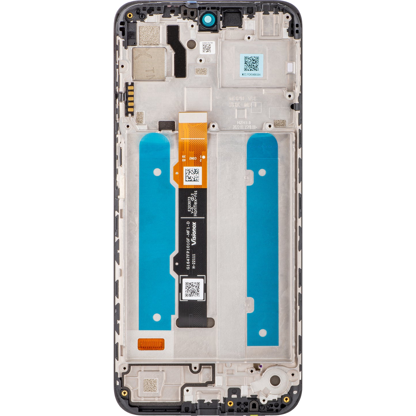 Pekskärm Motorola Moto G31 (XT2173-3), med ram, svart, Service Pack 5D68C19989