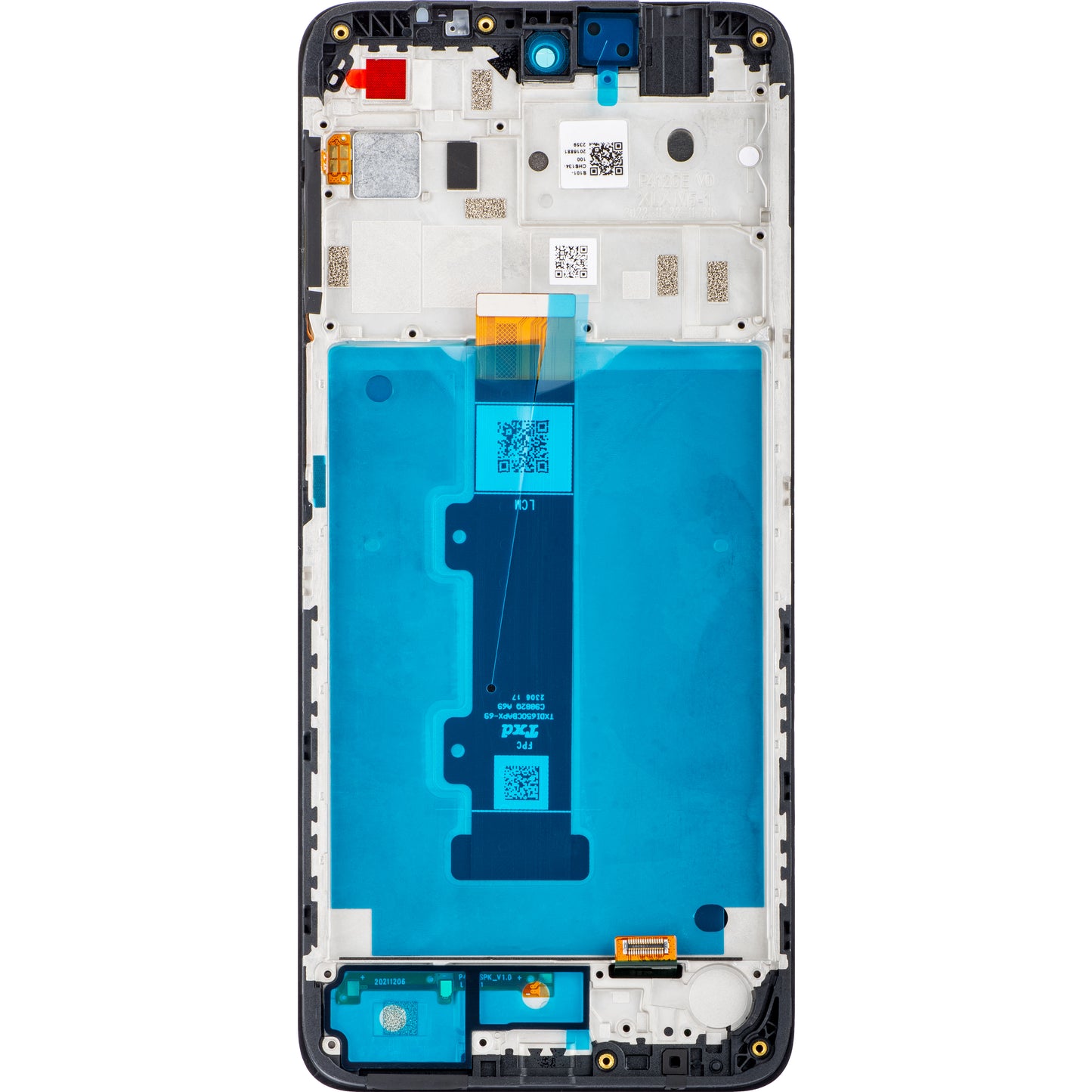 Motorola Moto Moto E32s / E22s Pekskärm med ram, Svart, Service Pack 5D68C20795