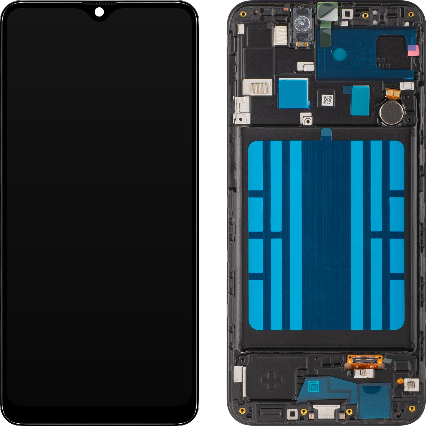 Display med Touchscreen MP kompatibel med Samsung Galaxy A20 A205, med Ram, Svart
