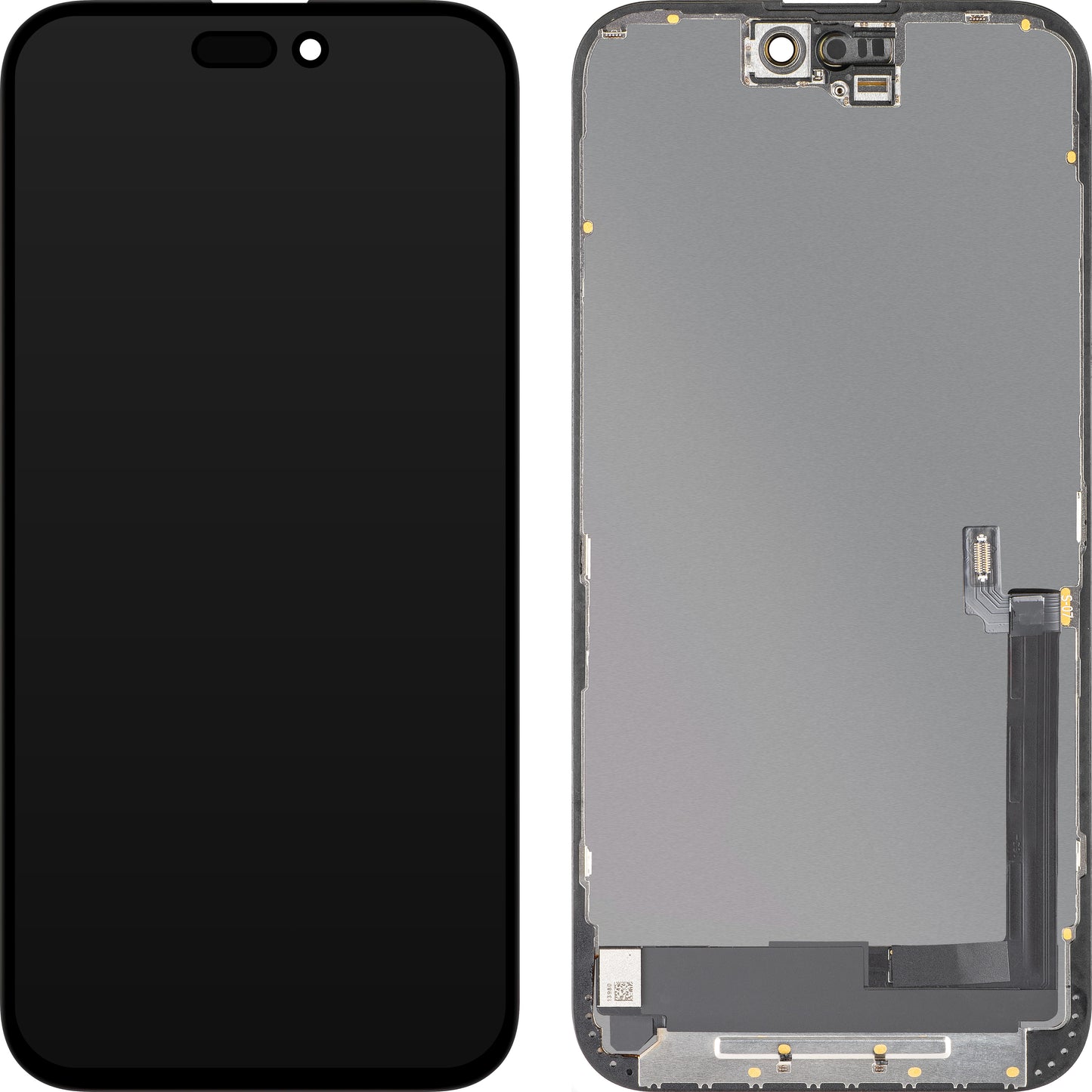 MP Touchscreen Display compatible with Apple iPhone 16 Plus, with Frame, OLED FHD Diagnostic Version, Black