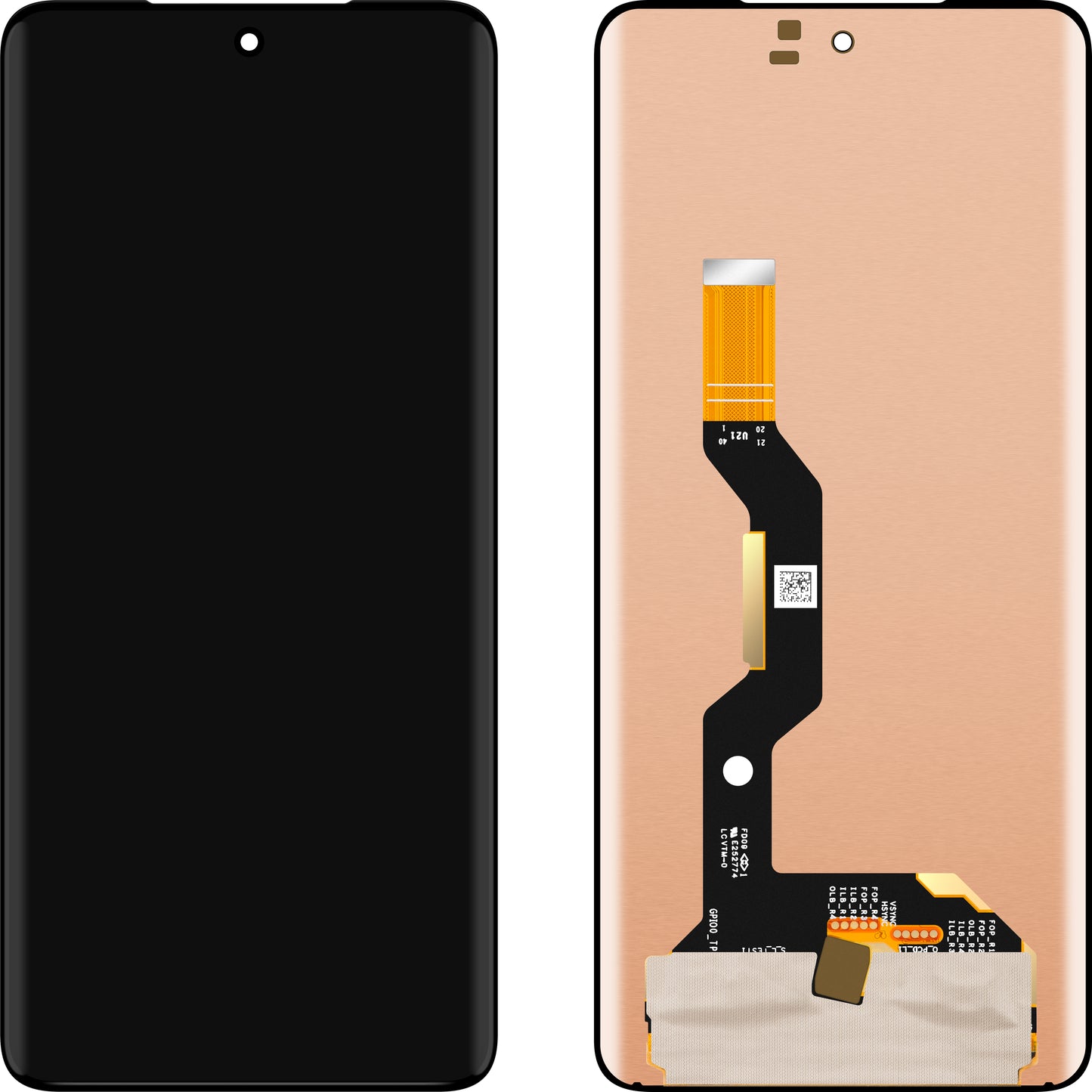 Display med Touchscreen MP kompatibel med Motorola Edge 60 Pro