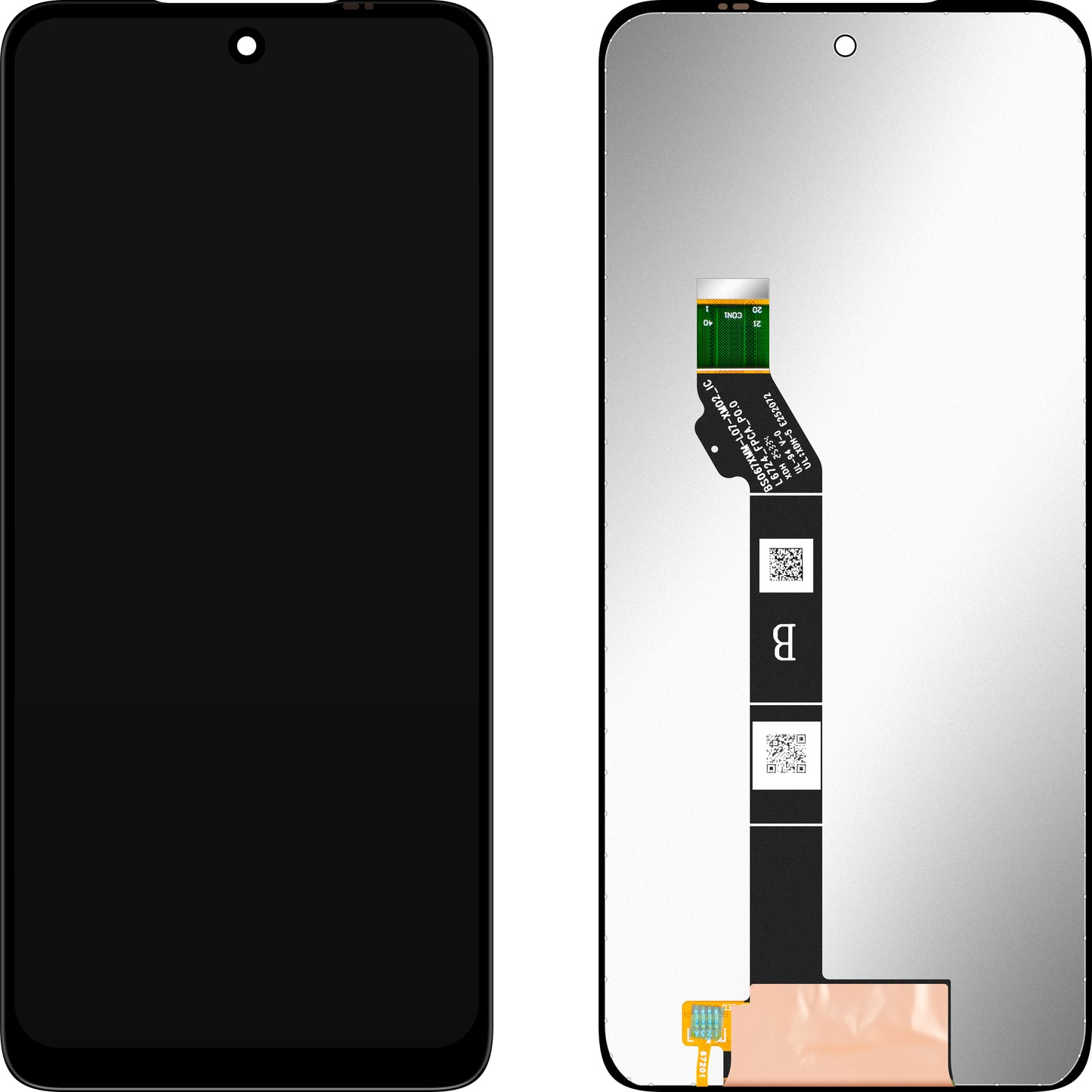 MP Touchscreen-display kompatibel med Motorola Moto G17 / G17 Power