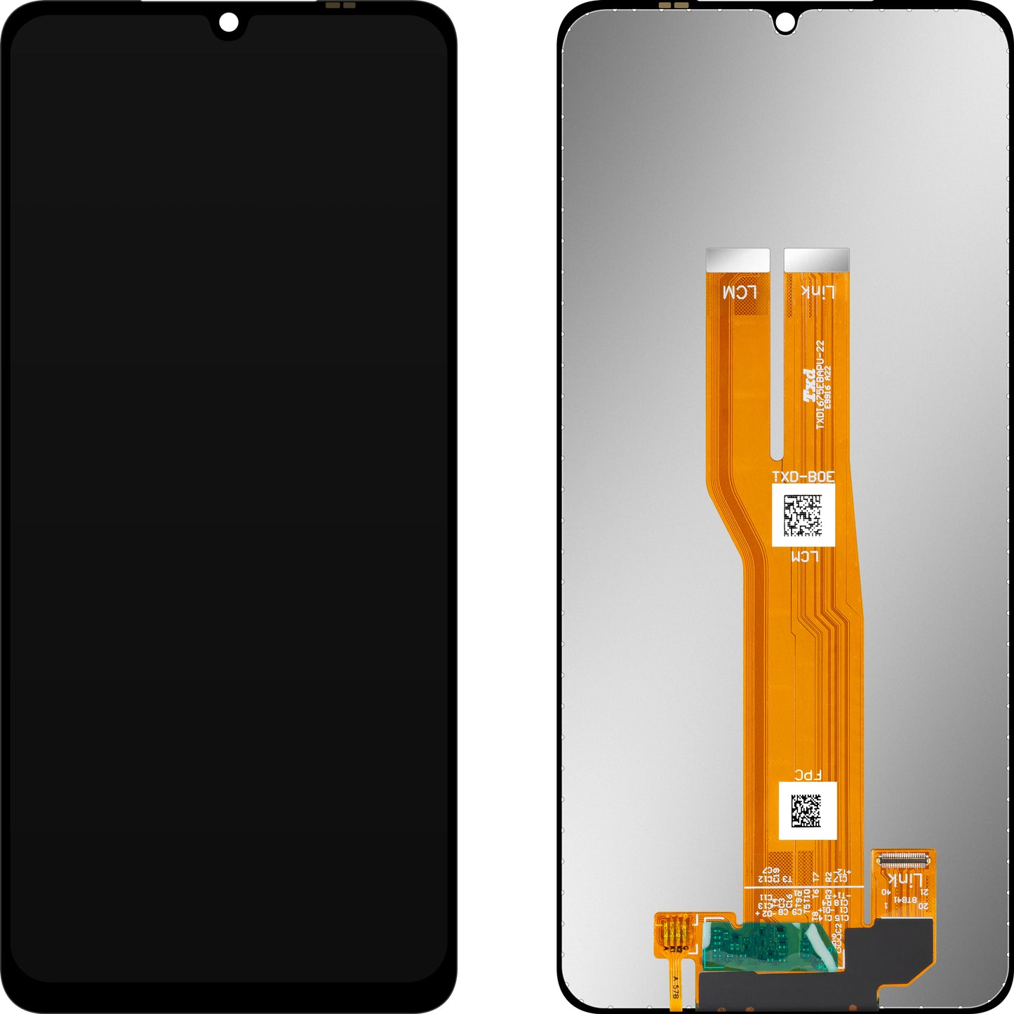 Display med Touchscreen MP kompatibel med Samsung Galaxy A07 4G A075
