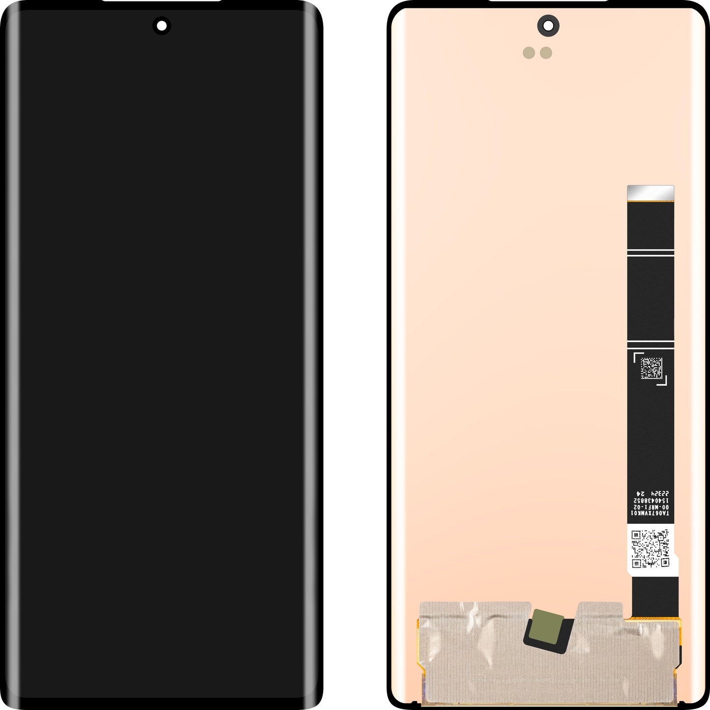 Display med Touchscreen MP kompatibel med Motorola Edge 30 Ultra, OLED-version