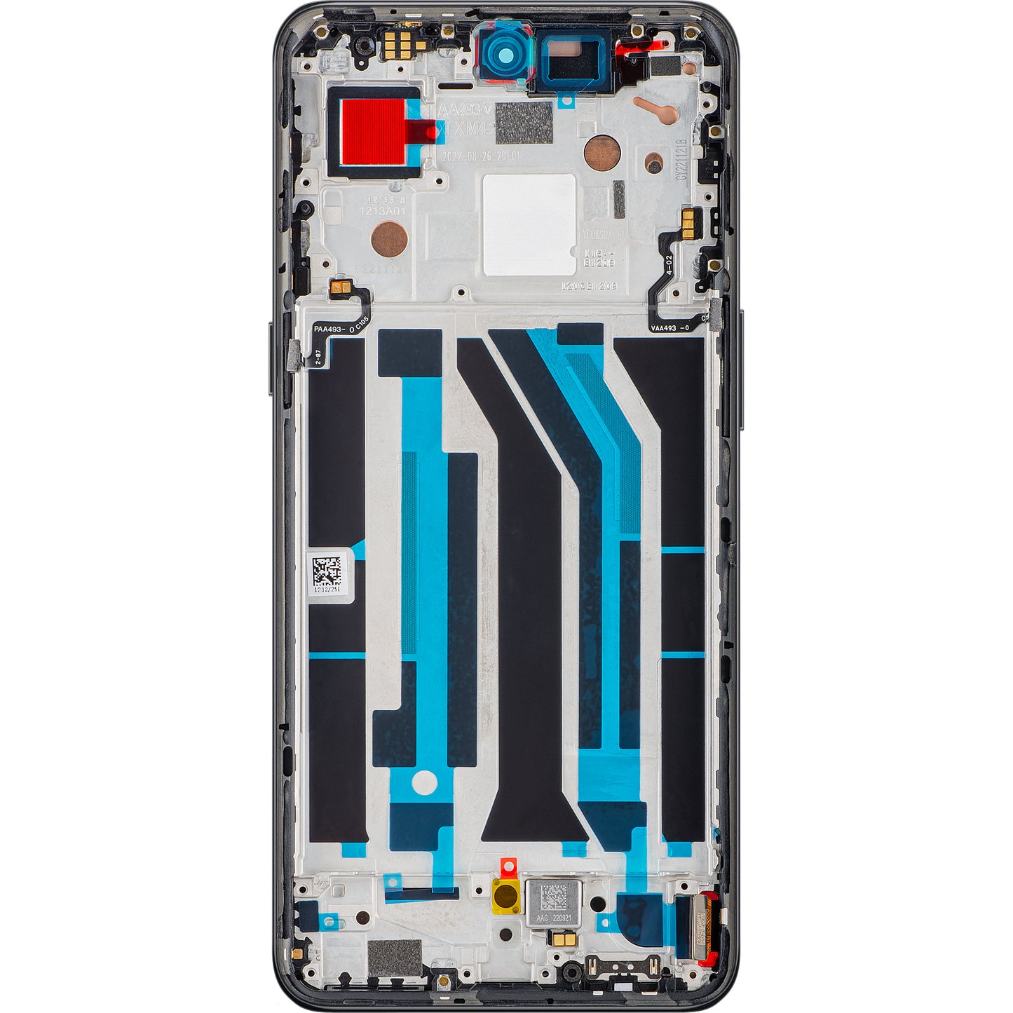 Display med Touchscreen OnePlus 10T / Ace Pro, med Ram, Svart (Moonstone Black), Service Pack 4130326